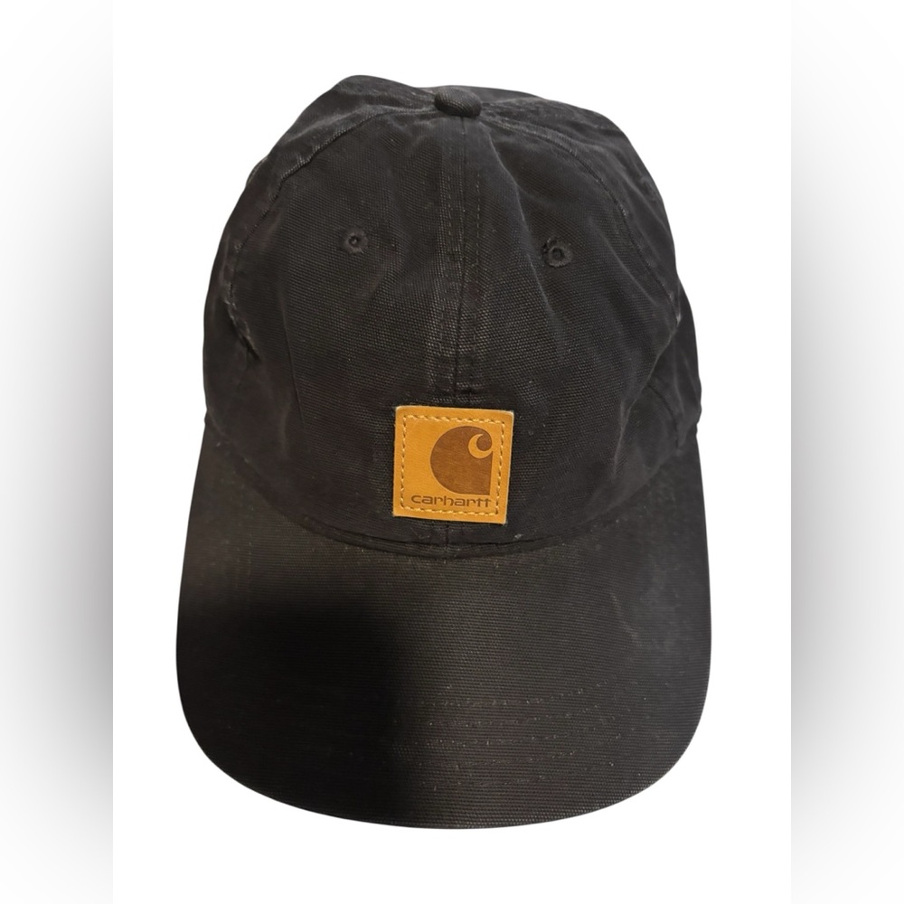 Carhartt Black Hat with Brown Logo
